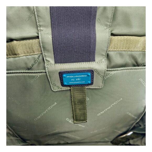 Piquadro Gray Fabric Men's Backpack